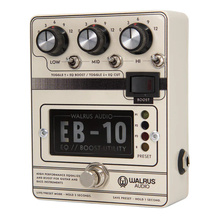 Load image into Gallery viewer, Walrus EB-10 Preamp/EQ/Boost (Cream) Guitar Effects Pedal