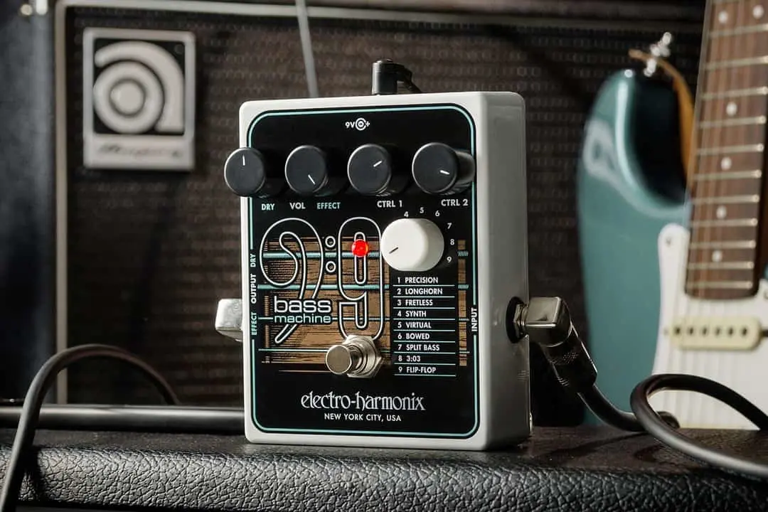 ehx bass pedals EHX Electro-Harmonix Bass 9 Bass Machine Guitar Effects Pedal BASS9 – MAGMA STRINGS