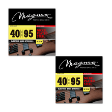 Load image into Gallery viewer, Magma Electric Bass Strings Extra Light - Nickel Plated Steel Round Wound - Long Scale 34" Set, .040 - .095 (BE130N)