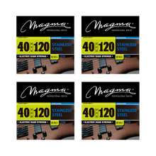 Load image into Gallery viewer, Magma Electric Bass Strings Extra Light - Stainless Steel Round Wound - Long Scale 34" 5 Strings Set, .040 - .120 (BE145S)