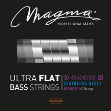 Load image into Gallery viewer, Magma Electric Bass Strings Light - Ultra Flat Strings - Long Scale 34" 6 Strings Set, .030 - .125 (BE156SUF)