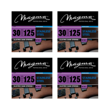 Load image into Gallery viewer, Magma Electric Bass Strings Light - Stainless Steel Round Wound - Long Scale 34" 6 Strings Set, .030 - .125 (BE156S)