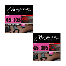 Load image into Gallery viewer, Magma Electric Bass Strings Medium - Nickel Plated Steel Round Wound - Long Scale 34" Set, .045 - .105 (BE170N)