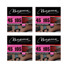 Load image into Gallery viewer, Magma Electric Bass Strings Medium - Nickel Plated Steel Round Wound - Long Scale 34" Set, .045 - .105 (BE170N)