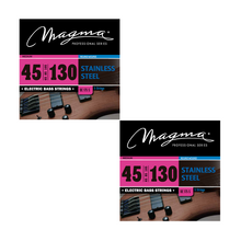 Load image into Gallery viewer, Magma Electric Bass Strings Medium - Stainless Steel Round Wound - Long Scale 34" 5 Strings Set, .045 - .130 (BE175S)