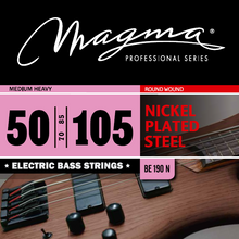Load image into Gallery viewer, Magma Electric Bass Strings Medium Heavy - Nickel Plated Steel Round Wound - Long Scale 34" Set, .050 - .105 (BE190N)