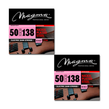 Load image into Gallery viewer, Magma Electric Bass Strings Medium Heavy - Nickel Plated Steel Round Wound - Long Scale 34" 5 Strings Set, .050 - .138 (BE195N)