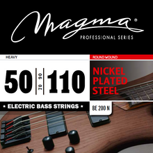 Load image into Gallery viewer, Magma Electric Bass Strings Heavy - Nickel Plated Steel Round Wound - Long Scale 34" Set, .050 - .110 (BE200N)