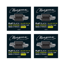 Load image into Gallery viewer, Magma Electric Bass Strings Light - Flat Black Nylon Tapewound Strings - Long Scale 34" 5 Strings Set, .050 - .130 (BE405NB)