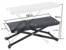 Load image into Gallery viewer, Magma Guitar Foot Rest with Height Adjustable Rubber End Caps and Non-slip Rubber Padfor Com fortable and Solid Support(PDG001B)