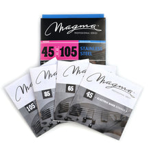 Load image into Gallery viewer, Magma Electric Bass Strings Medium - Stainless Steel Round Wound - Long Scale 34" Set, .045 - .105 (BE170S-1)