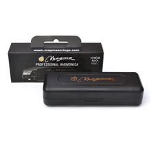 Load image into Gallery viewer, Magma Harmonica, 10 Holes 20 Tones Blues Diatonic Harmonica Key of C For Adults, Beginners, Professional Player and Kids, as Gift, Black (H1004B)