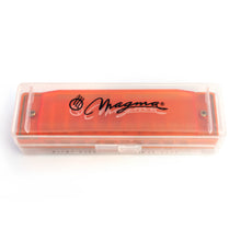 Load image into Gallery viewer, Magma Harmonica Orange, 10 Hole Translucent Harmonica (H1006O)