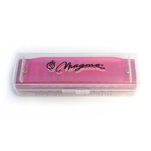 Load image into Gallery viewer, Magma Harmonica Pink, 10 Hole Translucent Harmonica (H1006P)