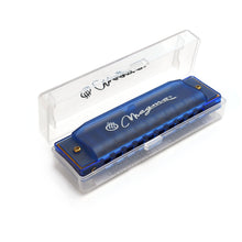 Load image into Gallery viewer, Magma Harmonica Blue, 10 Hole Translucent Harmonica (H1006B)