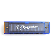 Load image into Gallery viewer, Magma Harmonica Blue, 10 Hole Translucent Harmonica (H1006B)