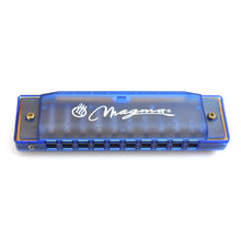 Load image into Gallery viewer, Magma Harmonica Blue, 10 Hole Translucent Harmonica (H1006B)