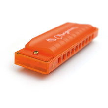 Load image into Gallery viewer, Magma Harmonica Orange, 10 Hole Translucent Harmonica (H1006O)