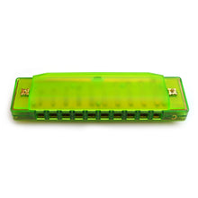 Load image into Gallery viewer, Magma Harmonica Green, 10 Hole Translucent Harmonica (H1006G)