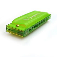 Load image into Gallery viewer, Magma Harmonica Green, 10 Hole Translucent Harmonica (H1006G)