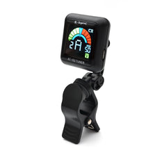 Load image into Gallery viewer, Magma Rechargeable Clip on Tuner for All Instruments - Guitar, Violin, Ukulele & Chromatic Tuning Modes, Fast & Accurate, Easy to Read, Professional and Beginner. LED Color Display (MCT-2)