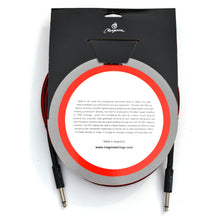 Load image into Gallery viewer, Magma Instrument Cable, 1/4" Right Angle Rean By Neutrix, Red and Black Tweed Cloth Jacket, 20 ft. (MC102RN)