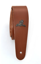 Load image into Gallery viewer, Magma Leathers 2" Delux NARROW Camel leather Argentinean Strap for guitar (07MB08F.)