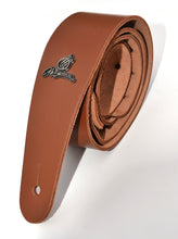 Load image into Gallery viewer, Magma Leathers 2" Delux NARROW Camel leather Argentinean Strap for guitar (07MB08F.)