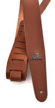 Load image into Gallery viewer, Magma Leathers 2" Delux NARROW Camel leather Argentinean Strap for guitar (07MB08F.)