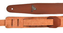 Load image into Gallery viewer, Magma Leathers 2" Delux NARROW Camel leather Argentinean Strap for guitar (07MB08F.)