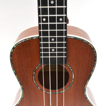 Load image into Gallery viewer, Magma Soprano Ukulele 21 inch Professional NACRE SAPELI WOOD LINE with filete, strap pins installed and bag (MKS30MN)