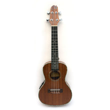 Load image into Gallery viewer, Magma Soprano Ukulele 21 inch Professional NACRE SAPELI WOOD LINE with filete, strap pins installed, bag and Pream EQ (MKS30MNEQ)