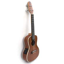 Load image into Gallery viewer, Magma Soprano Ukulele 21 inch Professional NACRE SAPELI WOOD LINE with filete, strap pins installed, bag and Pream EQ (MKS30MNEQ)