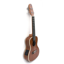 Load image into Gallery viewer, Magma Soprano Ukulele 21 inch Professional SAPELI WOOD LINE with filete, strap pins installed, bag and Preamp EQ (MKS30EQ).