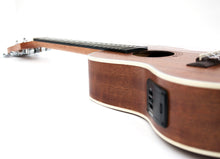 Load image into Gallery viewer, Magma Soprano Ukulele 21 inch Professional SAPELI WOOD LINE with filete, strap pins installed, bag and Preamp EQ (MKS30EQ).