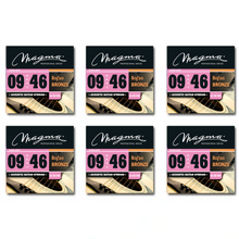 Load image into Gallery viewer, Magma Acoustic Guitar Strings Ultra Light Gauge 80/20 Bronze Set, .009 - .046 (GA100B80)