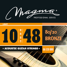 Load image into Gallery viewer, Magma Acoustic Guitar Strings Regular Light Gauge 80/20 Bronze Set, .010 - .048 (GA120B80)