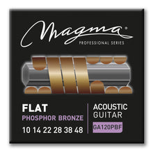 Load image into Gallery viewer, Magma Acoustic Guitar Strings Light Gauge FLAT Phosphor Bronze Set, .010 - .048 (GA120PBF)