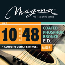 Load image into Gallery viewer, Magma Acoustic Guitar Strings Light Gauge COATED Phosphor Bronze Set, .010 - .048 (GA120P)