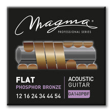 Load image into Gallery viewer, Magma Acoustic Guitar Strings Medium Gauge FLAT Phosphor Bronze Set, .012 - .054 (GA140PBF)