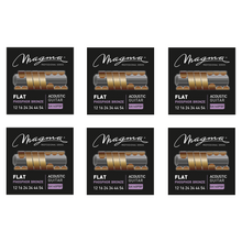 Load image into Gallery viewer, Magma Acoustic Guitar Strings Medium Gauge FLAT Phosphor Bronze Set, .012 - .054 (GA140PBF)