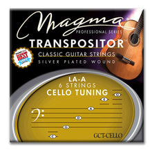 Load image into Gallery viewer, Magma Classical Guitar Strings TRANSPOSITOR LA-A CELLO - Silver Plated Copper (GCT-CELLO)