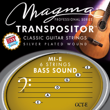 Load image into Gallery viewer, Magma Classical Guitar Strings TRANSPOSITOR MI-E BASS SOUND - Silver Plated Copper (GCT-E)