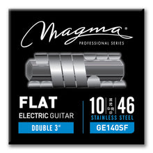 Load image into Gallery viewer, Magma Electric Guitar Strings Light Gauge FLAT Stainless Steel Set, .010 - .046 (FBA-GE140SF)