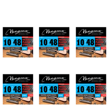 Load image into Gallery viewer, Magma Light + Electric Guitar Strings - Nickel Plated Steel Strings .010" - .048" (string gauges - 10, 13, 17, 28, 38, 48) - (GE150N) - 3 Sets