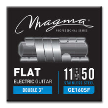 Load image into Gallery viewer, Magma Electric Guitar Strings Light Gauge FLAT Stainless Steel Set, .011 - .050 (GE160SF) hi