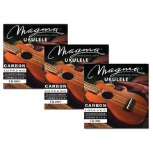 Load image into Gallery viewer, Set Strings MAGMA UKULELE Soprano CARBON Hawaiian Tunning (UK100C)