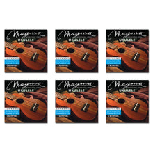 Load image into Gallery viewer, Set Strings MAGMA UKULELE Soprano Blue Nylon Hawaiian Tunning (UK100NBL)