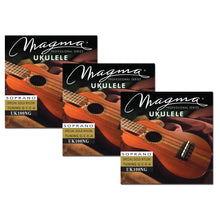 Load image into Gallery viewer, Set Strings MAGMA UKULELE Soprano Gold Nylon Hawaiian Tunning (UK100NG)