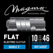 Load image into Gallery viewer, Magma Electric Guitar Strings Light Gauge FLAT Stainless Steel Set, .010 - .046 (FBA-GE140SF)
